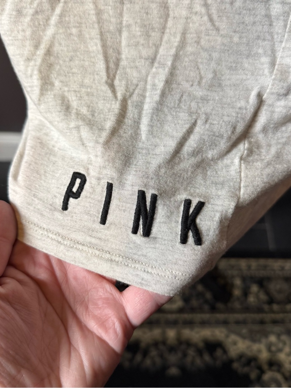 PINK Victoria's Secret Cream Scoop Cropped Tank - Picture 3 of 6